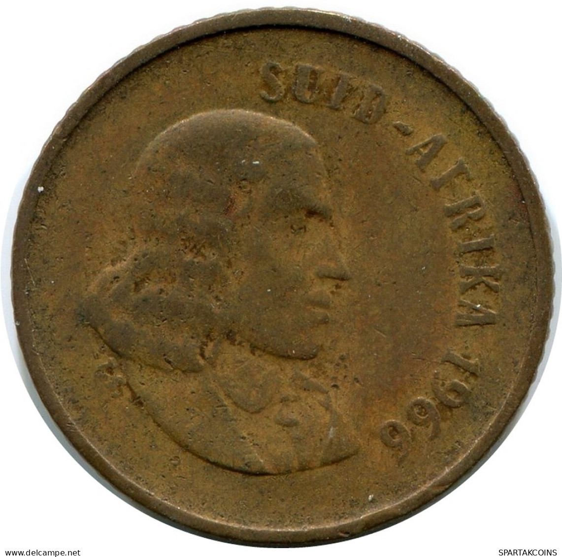 1 CENT 1966 SOUTH AFRICA Coin #AX167.U.A - South Africa