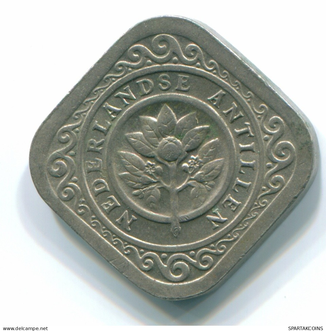5 CENTS 1970 NETHERLANDS ANTILLES Nickel Colonial Coin #S12512.U.A - Nederlandse Antillen