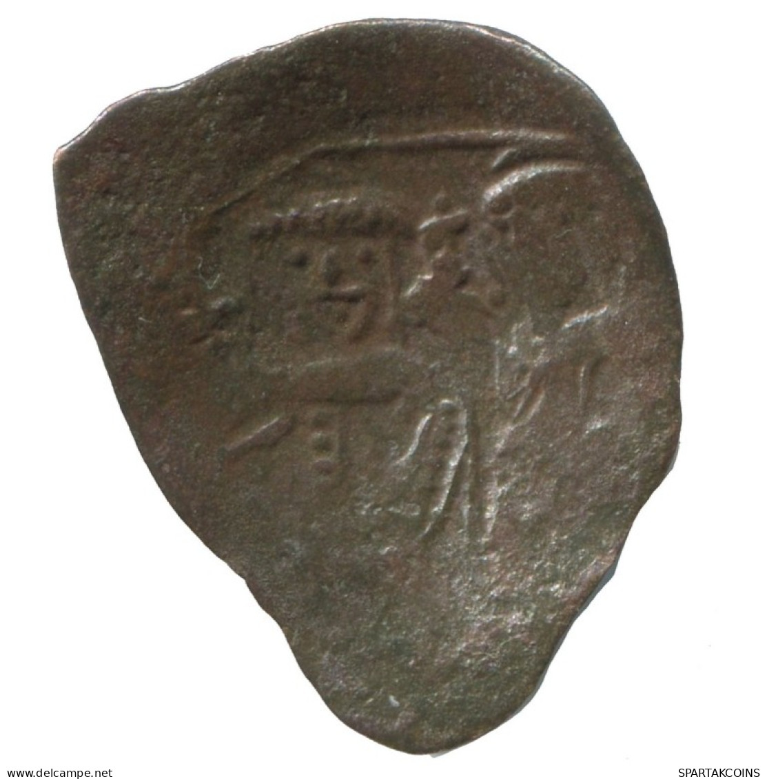 Authentic Original Ancient BYZANTINE EMPIRE Trachy Coin 0.8g/18mm #AG709.4.U.A - Byzantine