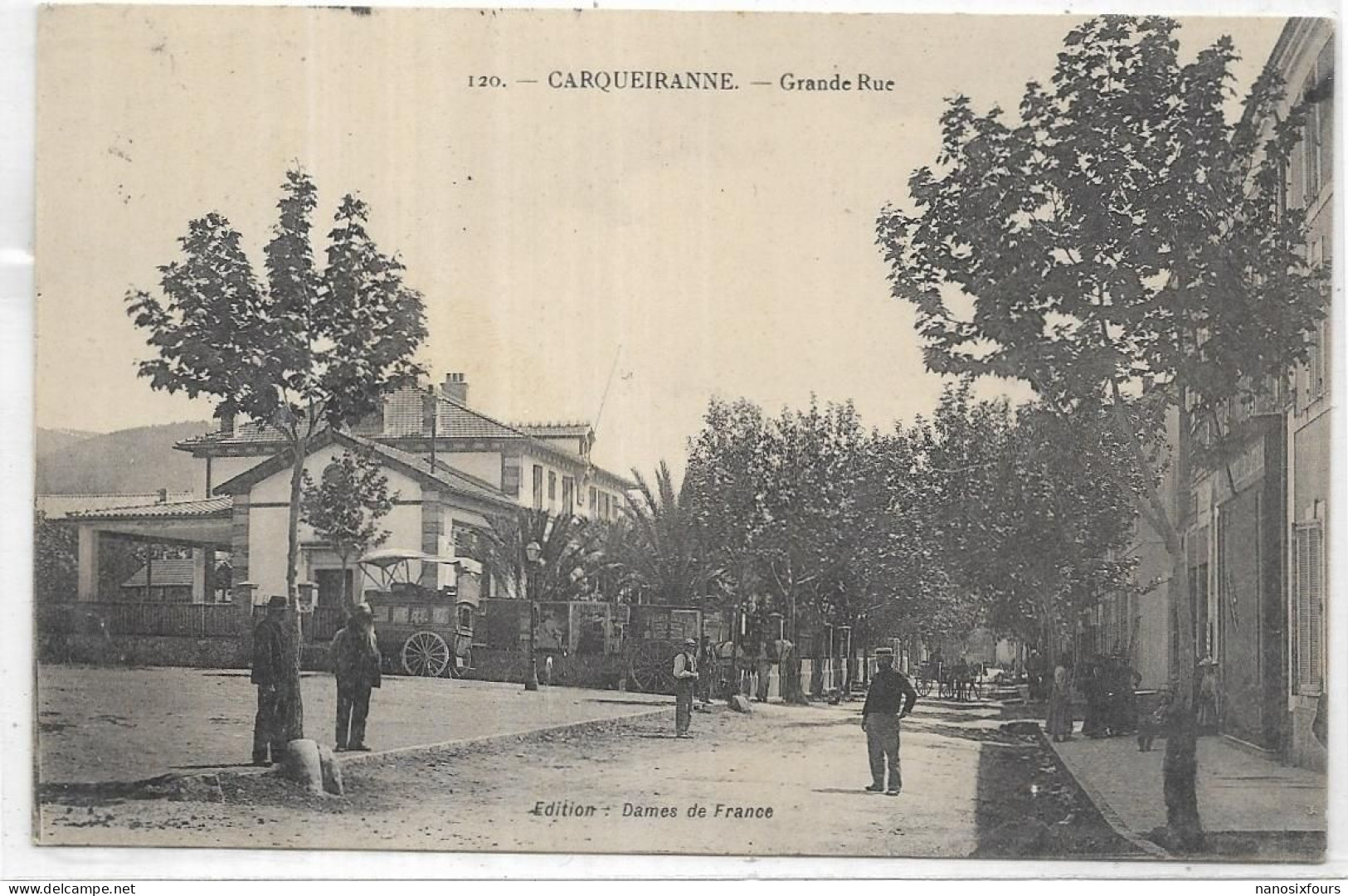 D 83.  CARQUEIRANNE.  GRANDE RUE.  CARTE ECRITE AN 1910 - Carqueiranne