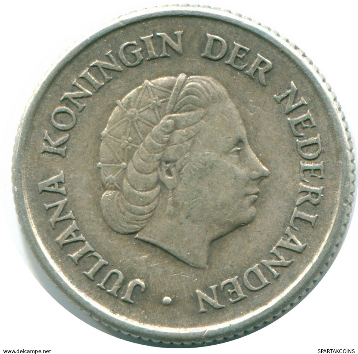 1/4 GULDEN 1967 ANTILLAS NEERLANDESAS PLATA Colonial Moneda #NL11493.4.E.A - Netherlands Antilles