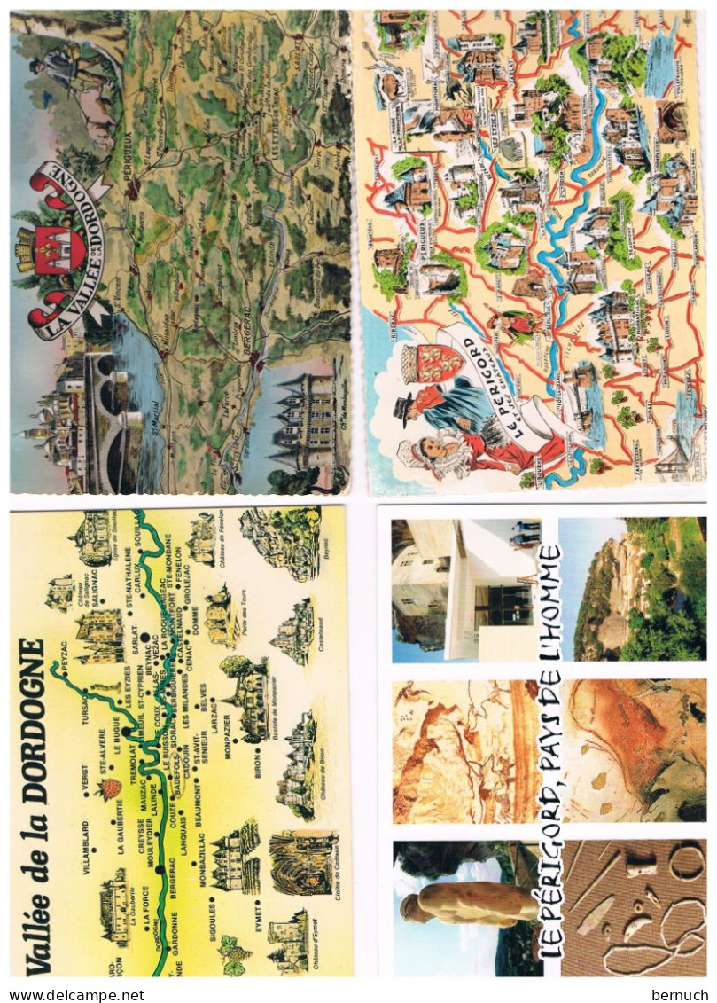 CPM DORDOGNE  9 Cartes - Other & Unclassified