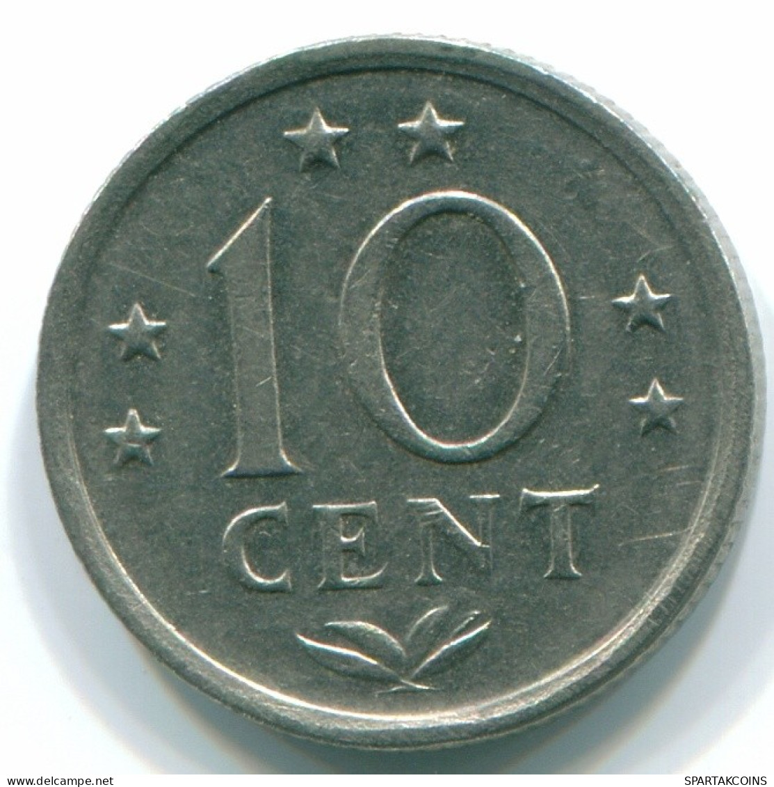 10 CENTS 1970 ANTILLAS NEERLANDESAS Nickel Colonial Moneda #S13378.E.A - Antilles Néerlandaises