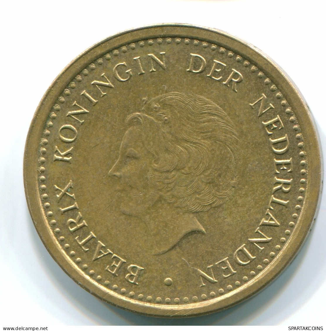 1 GULDEN 1991 ANTILLAS NEERLANDESAS Aureate Steel Colonial Moneda #S12119.E.A - Antille Olandesi