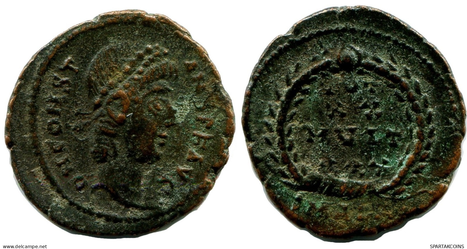 CONSTANS MINTED IN ALEKSANDRIA FOUND IN IHNASYAH HOARD EGYPT #ANC11480.14.U.A - Der Christlischen Kaiser (307 / 363)