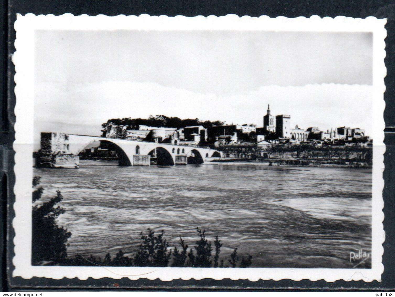 FRANCE FRANCIA AVIGNON LE PONT SAINT-BENEZET ET LE PALAIS DES PAPES CARTE CARD CARTOLINA UNUSED NUOVA - Autres & Non Classés