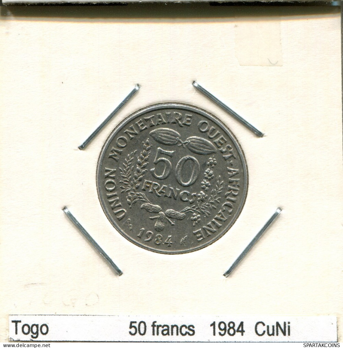 50 FRANCS CFA 1984 WESTERN AFRICAN STATES (BCEAO) Münze #AS354.D.A - Andere - Afrika