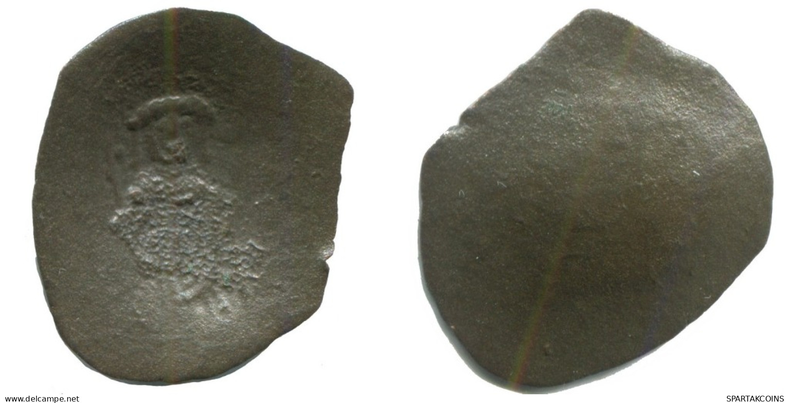 Authentic Original Ancient BYZANTINE EMPIRE Trachy Coin 0.9g/19mm #AG673.4.U.A - Byzantine