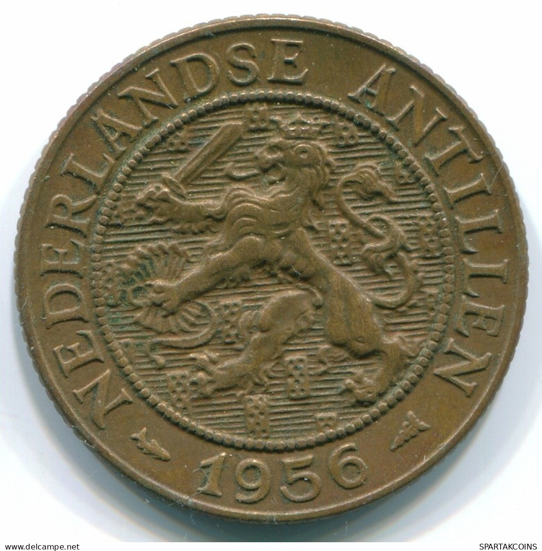 2 1/2 CENT 1956 CURACAO NÉERLANDAIS NETHERLANDS Bronze Colonial Pièce #S10180.F.A - Curaçao