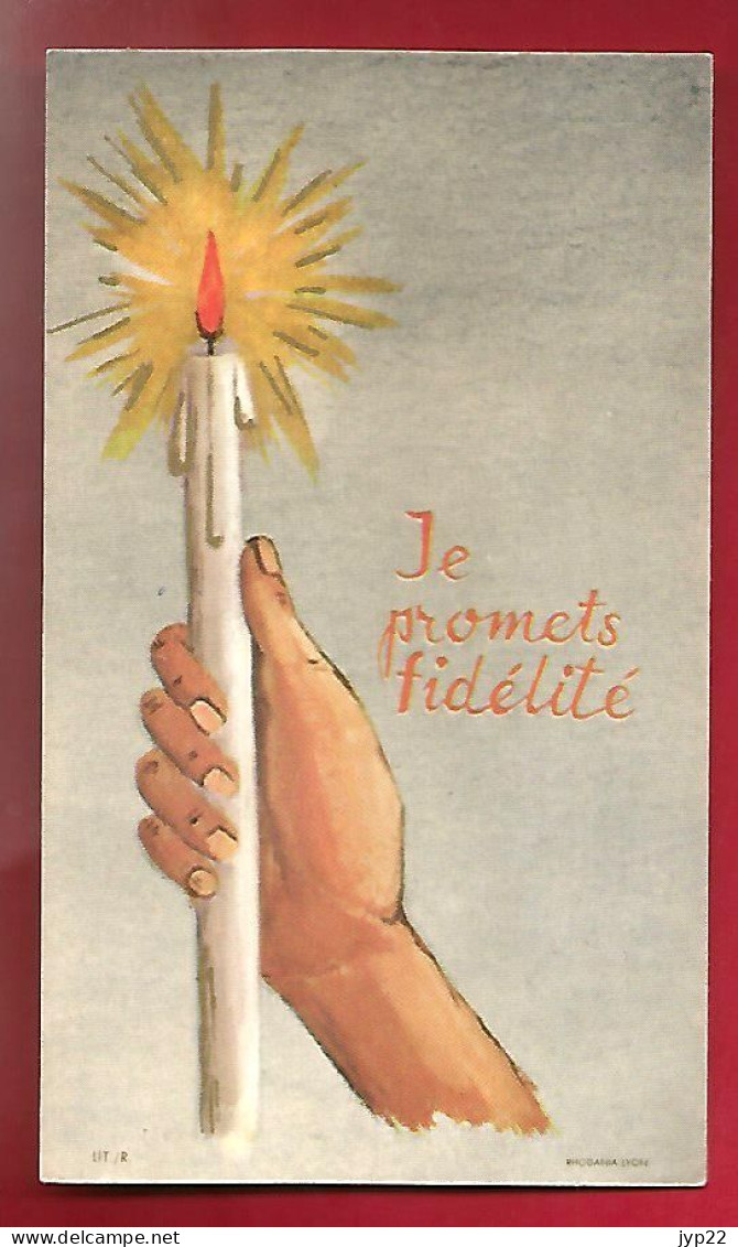 Image Pieuse Ed Rhodania Lit / R Je Promets Fidélité - Communion Chantal Froment Chantraine 21-05-1972 ? - Devotion Images