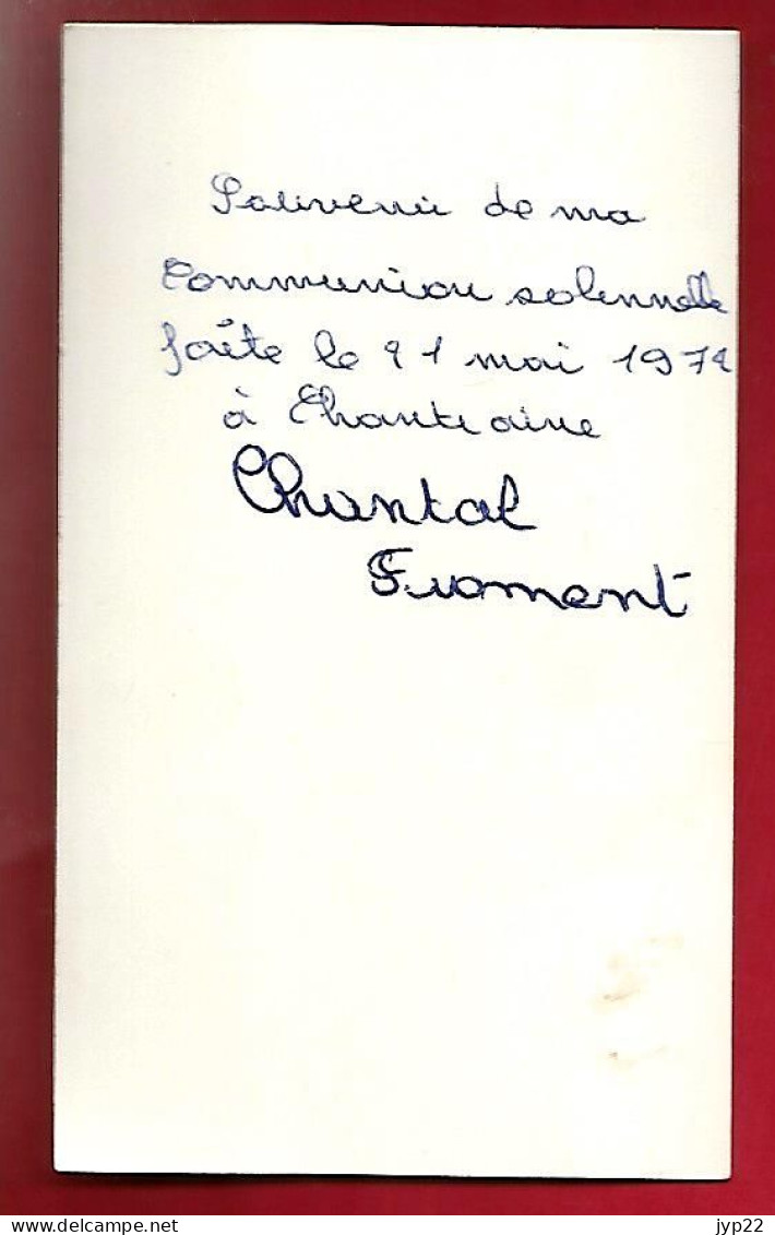 Image Pieuse Ed Rhodania Lit / R Je Promets Fidélité - Communion Chantal Froment Chantraine 21-05-1972 ? - Devotion Images