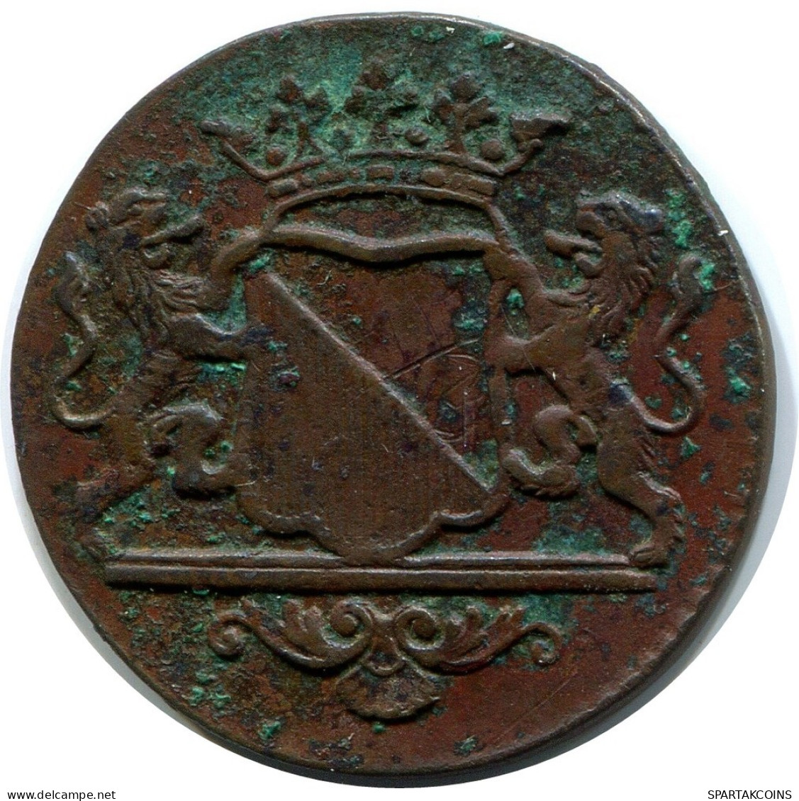 1784 UTRECHT VOC DUIT INDES NÉERLANDAIS NETHERLANDS Koloniale Münze #VOC1489.11.F.A - Indes Néerlandaises