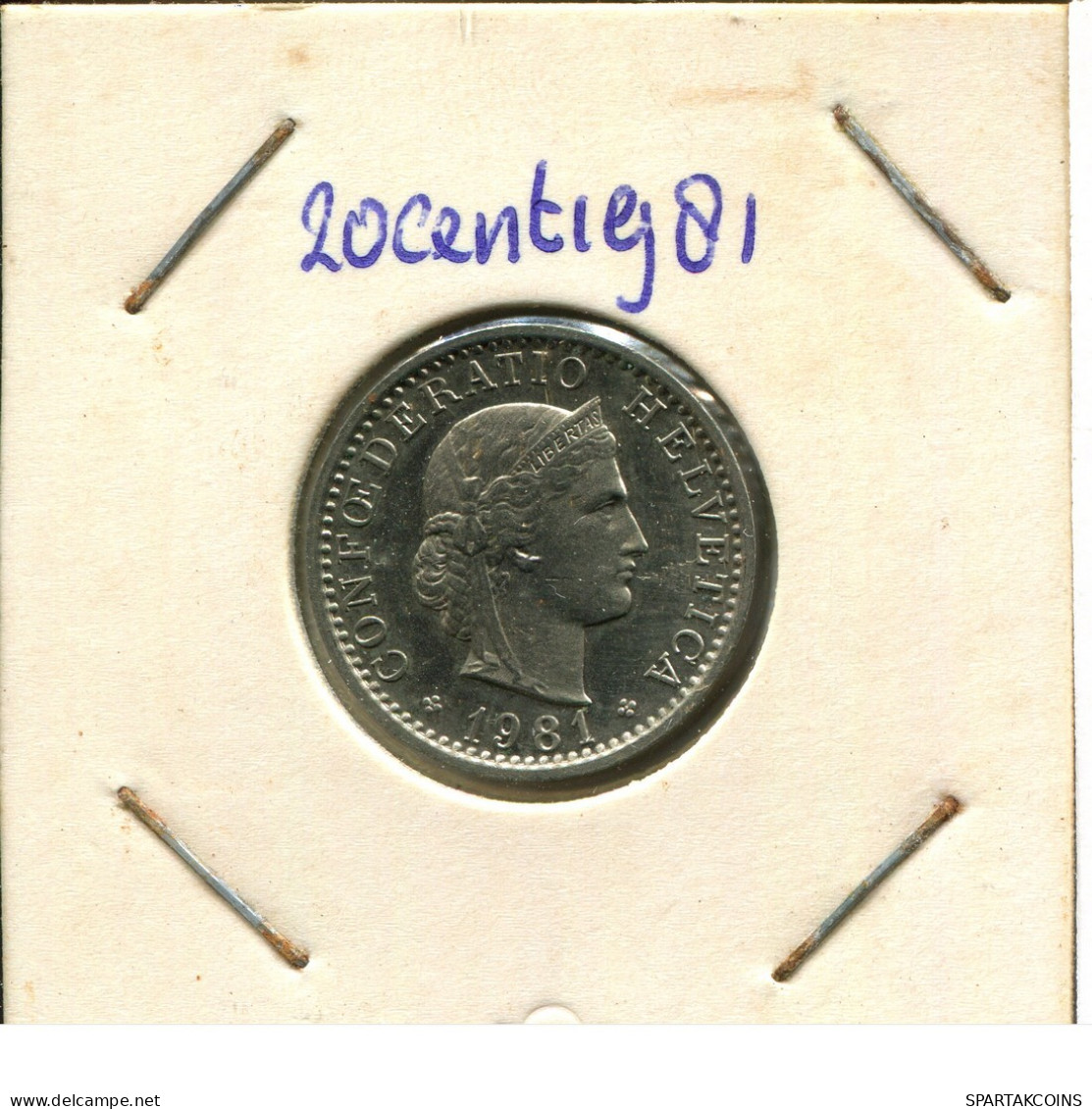 20 RAPPEN 1981 SWITZERLAND Coin #AY006.3.U.A - Otros & Sin Clasificación