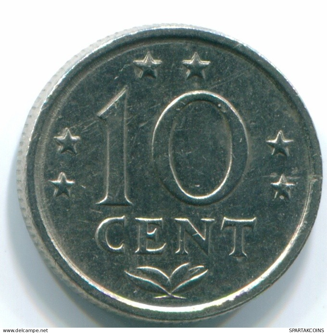 10 CENTS 1978 NIEDERLÄNDISCHE ANTILLEN Nickel Koloniale Münze #S13553.D.A - Antille Olandesi