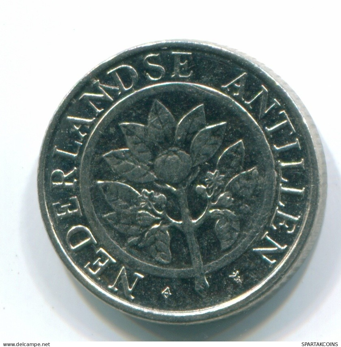 10 CENTS 1991 NETHERLANDS ANTILLES Nickel Colonial Coin #S11328.U.A - Antille Olandesi