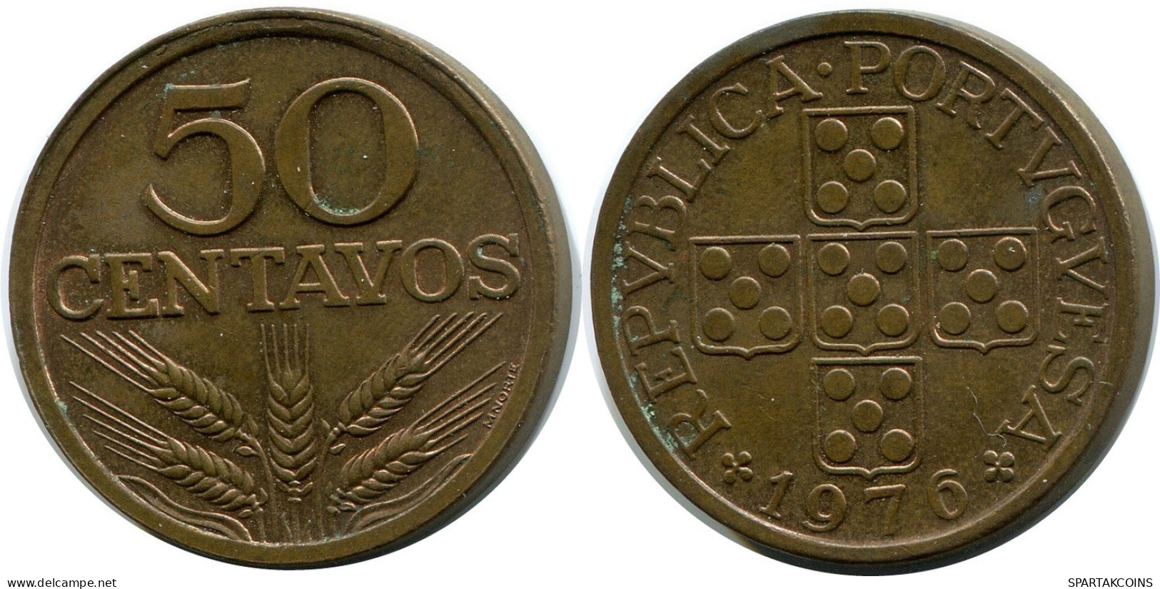 50 CENTAVOS 1976 PORTUGAL Coin #BA187.U.A - Portugal