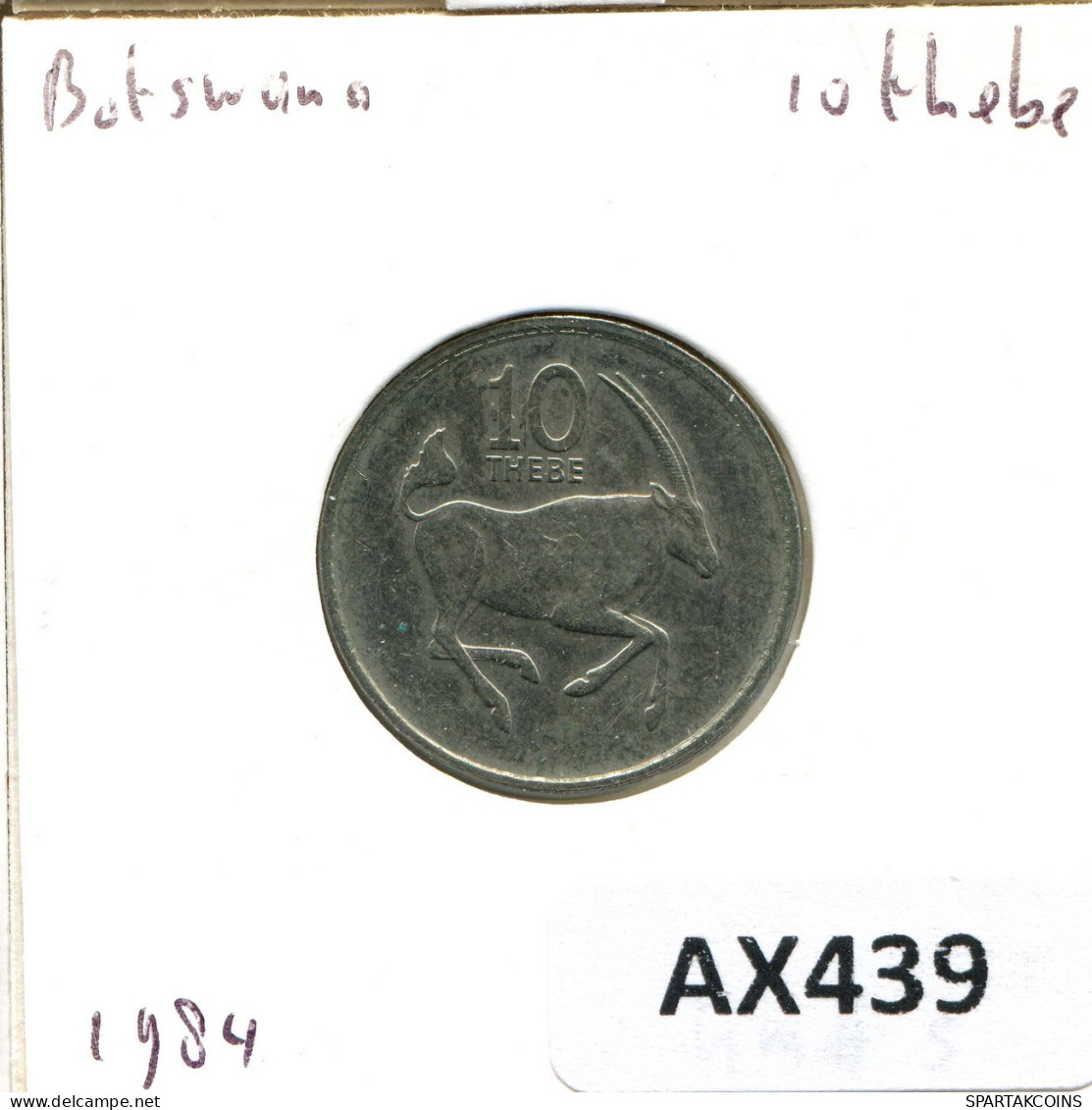 10 THEBE 1984 BOTSWANA Münze #AX439.D.A - Botswana