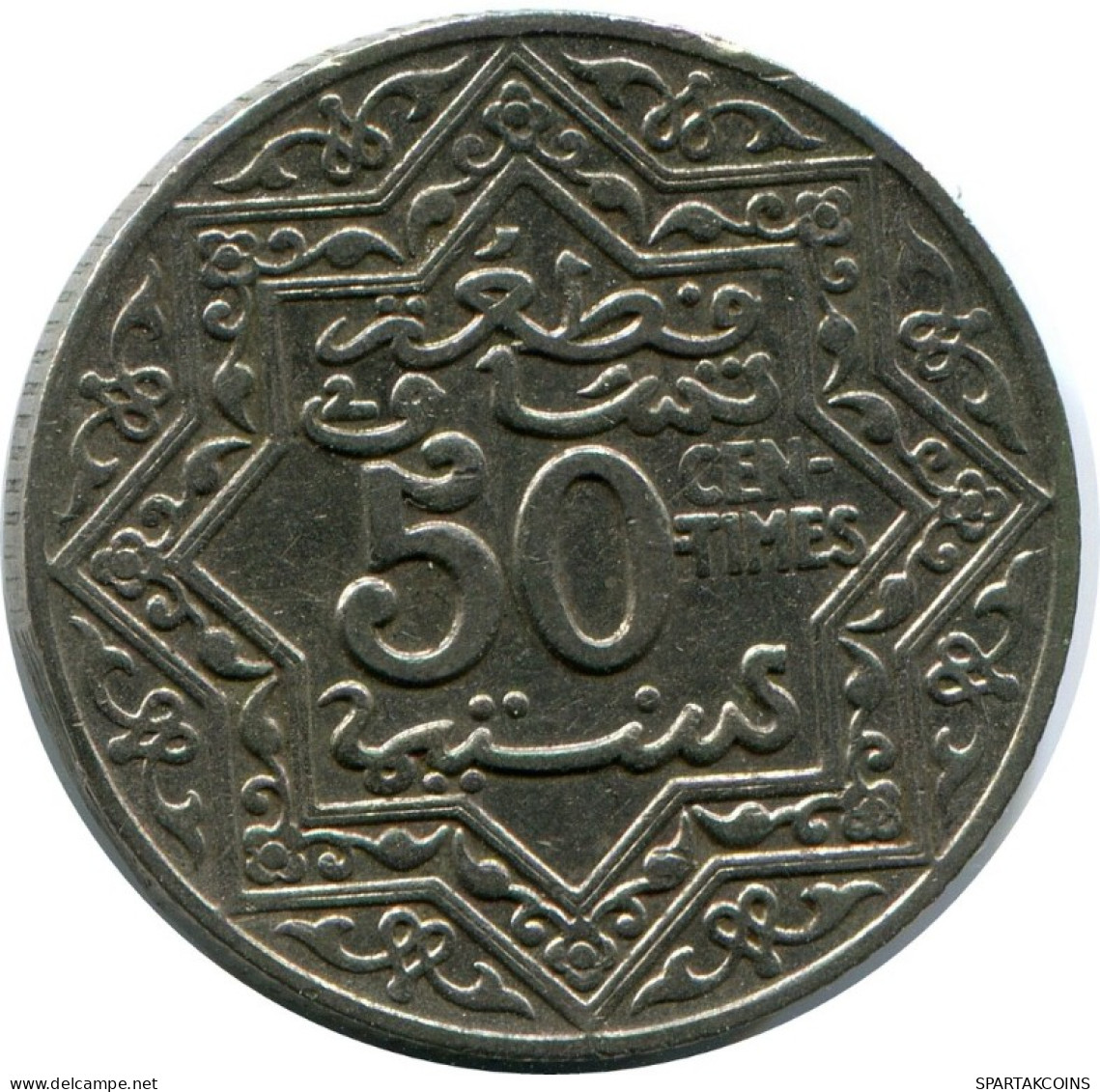 50 CENTIMES ND 1921 MOROCCO Yusuf Coin #AH775.F.A - Marocco