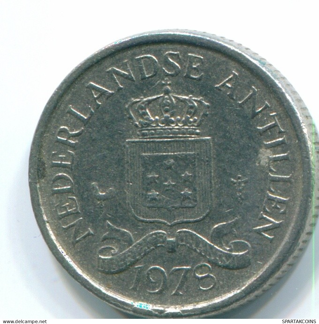 10 CENTS 1978 NETHERLANDS ANTILLES Nickel Colonial Coin #S13581.U.A - Nederlandse Antillen