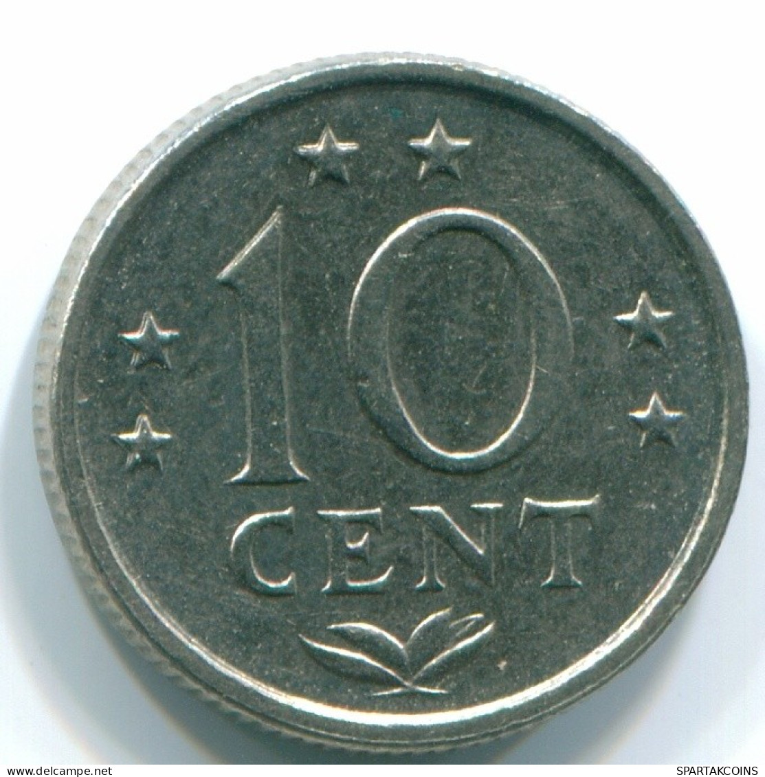 10 CENTS 1978 NETHERLANDS ANTILLES Nickel Colonial Coin #S13548.U.A - Netherlands Antilles