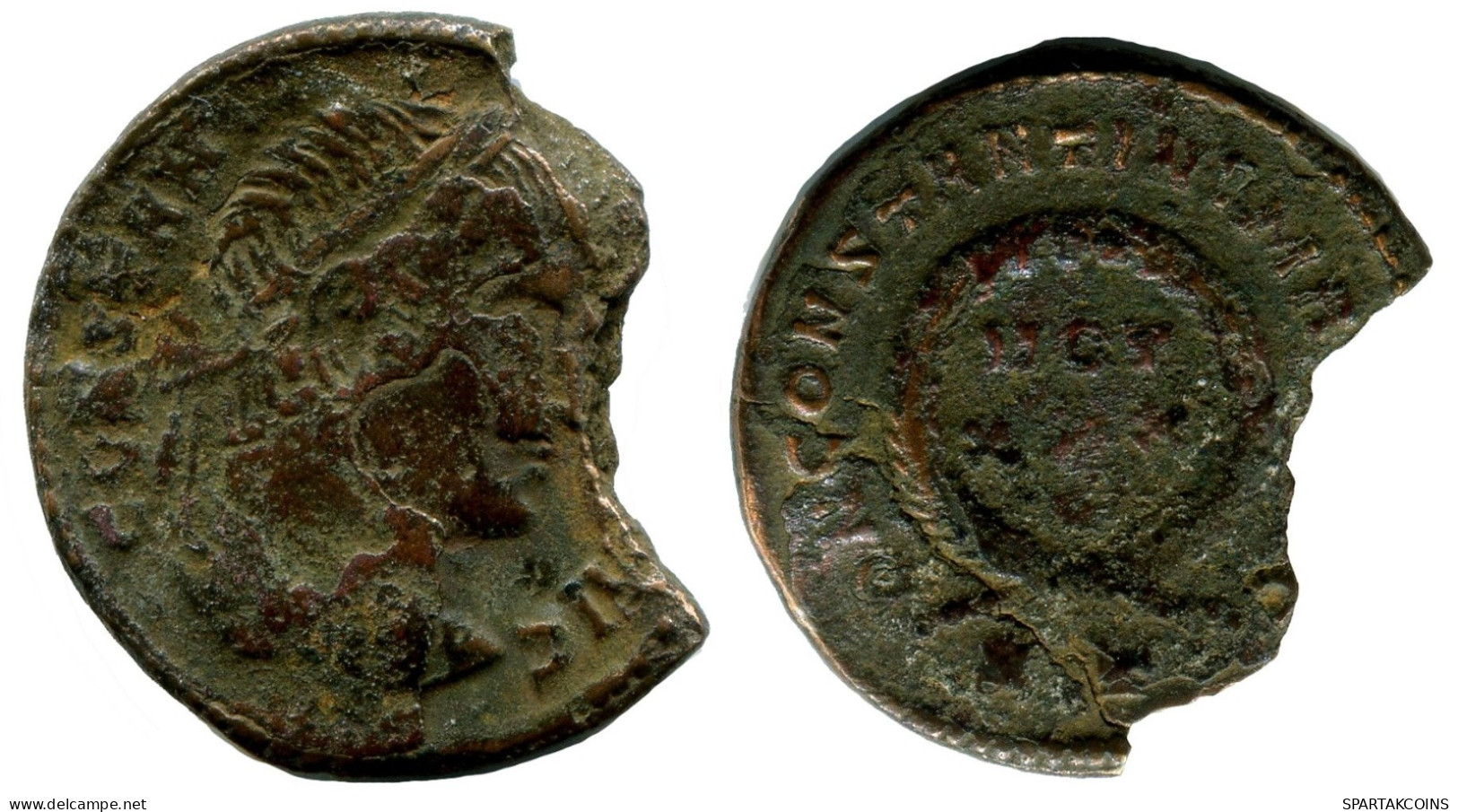 CONSTANTINE I MINTED IN TICINUM FOUND IN IHNASYAH HOARD EGYPT #ANC11075.14.D.A - The Christian Empire (307 AD Tot 363 AD)