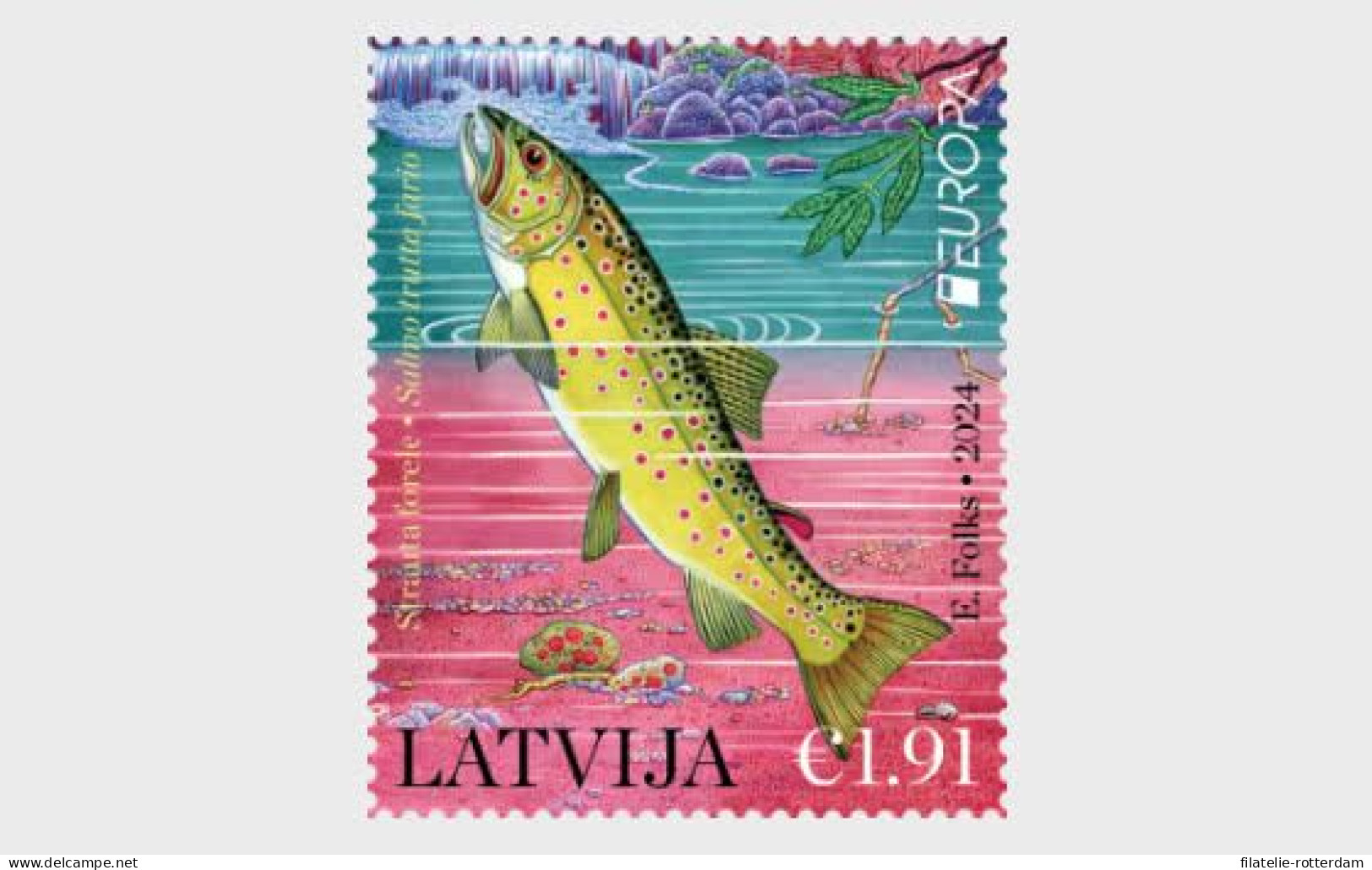 Latvia / Letland - Postfris / MNH - Complete Set Europa, Underwater Fauna 2024 - Letonia