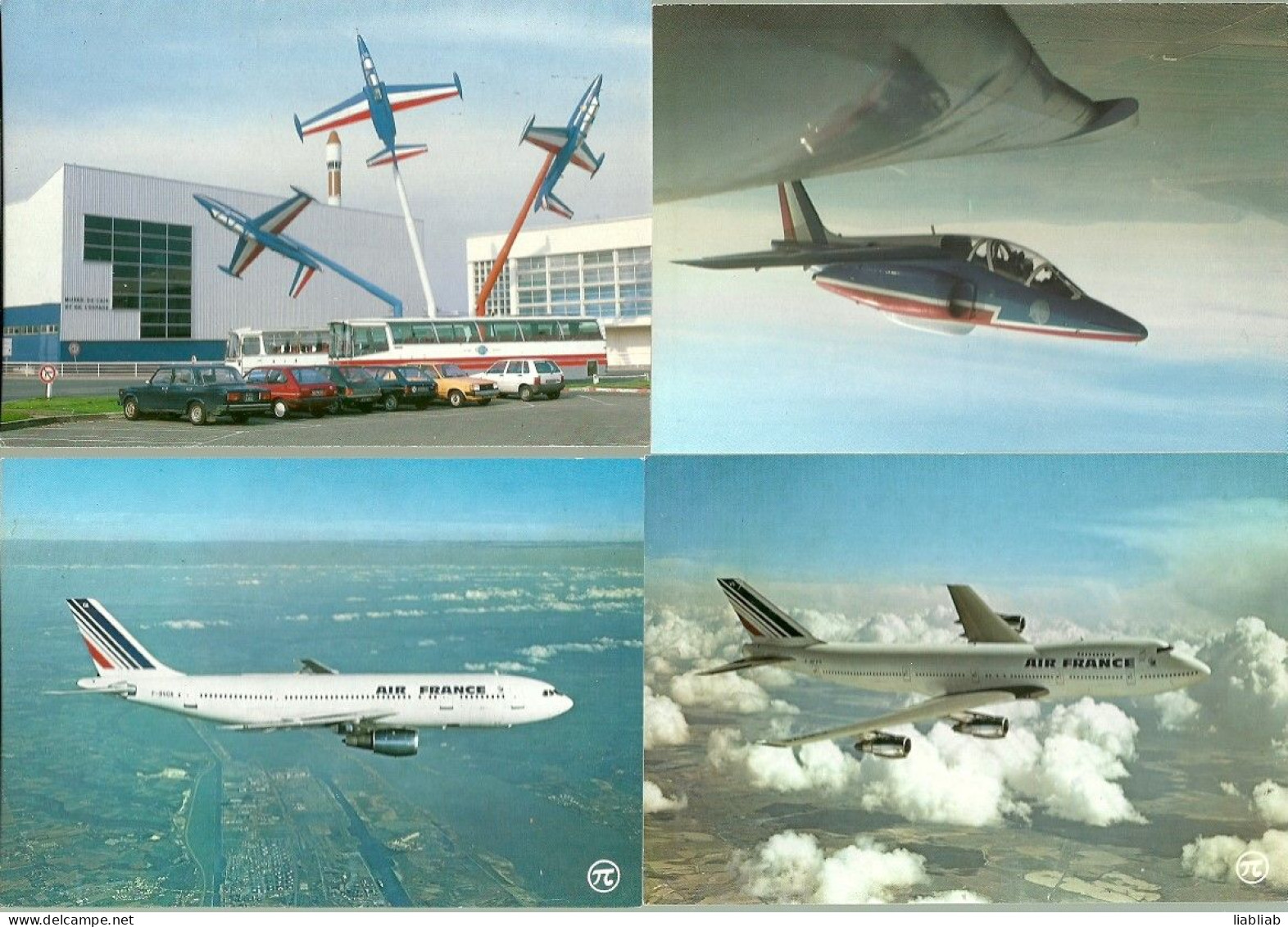 AVIATION -  4  CARTES POSTALES - BOEING747- AIRBUS 300 B2- FOUGA - ALPHAJET - 1946-....: Ere Moderne