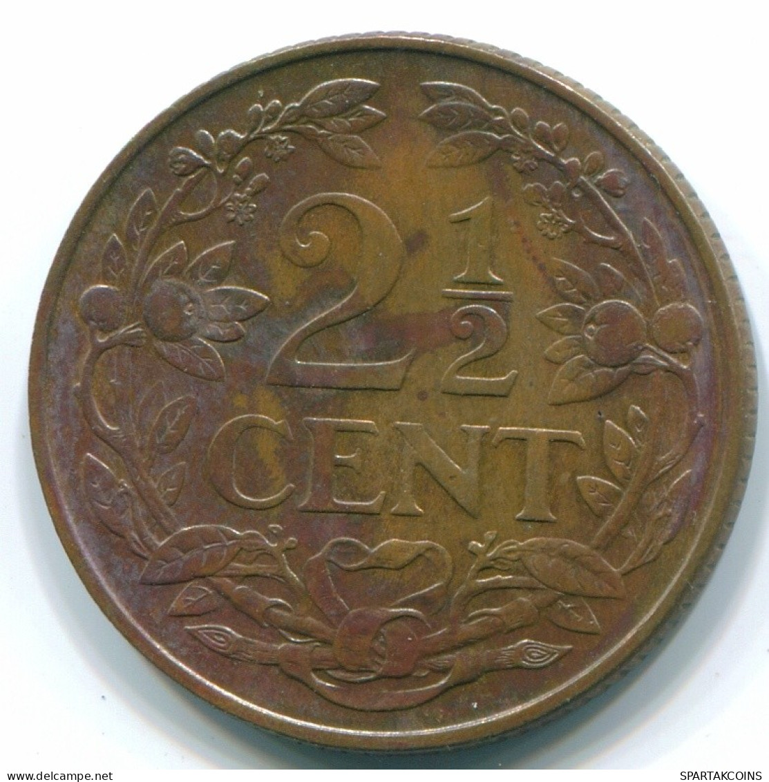 2 1/2 CENT 1965 CURACAO NIEDERLANDE Bronze Koloniale Münze #S10226.D.A - Curaçao