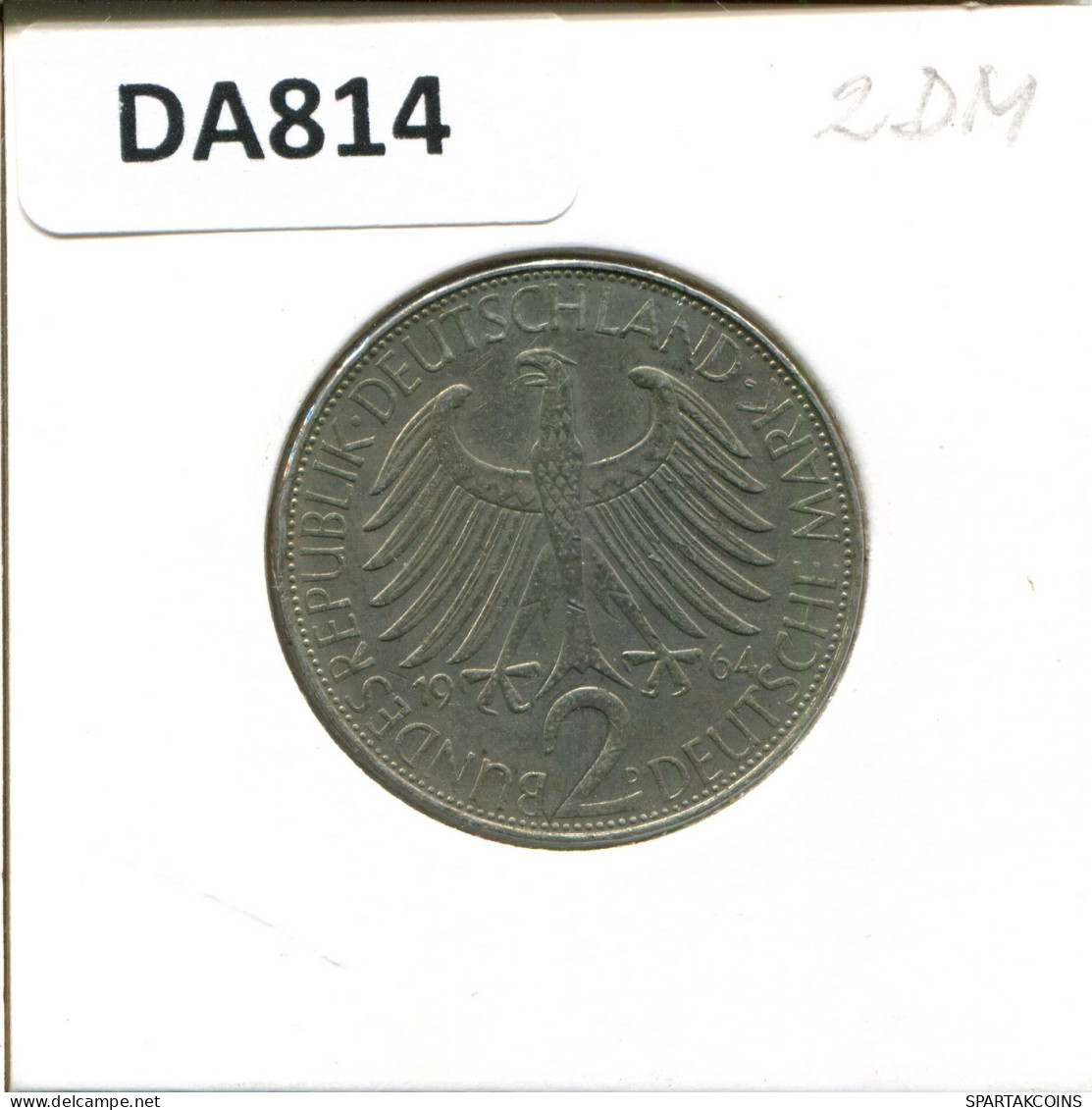 2 DM 1964 D M.Planck BRD ALEMANIA GERMANY PLATA Moneda #DA814.E.A - 2 Marchi