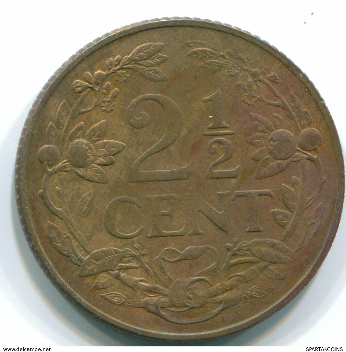 2 1/2 CENT 1965 CURACAO NEERLANDÉS NETHERLANDS Bronze Colonial Moneda #S10190.E.A - Curacao