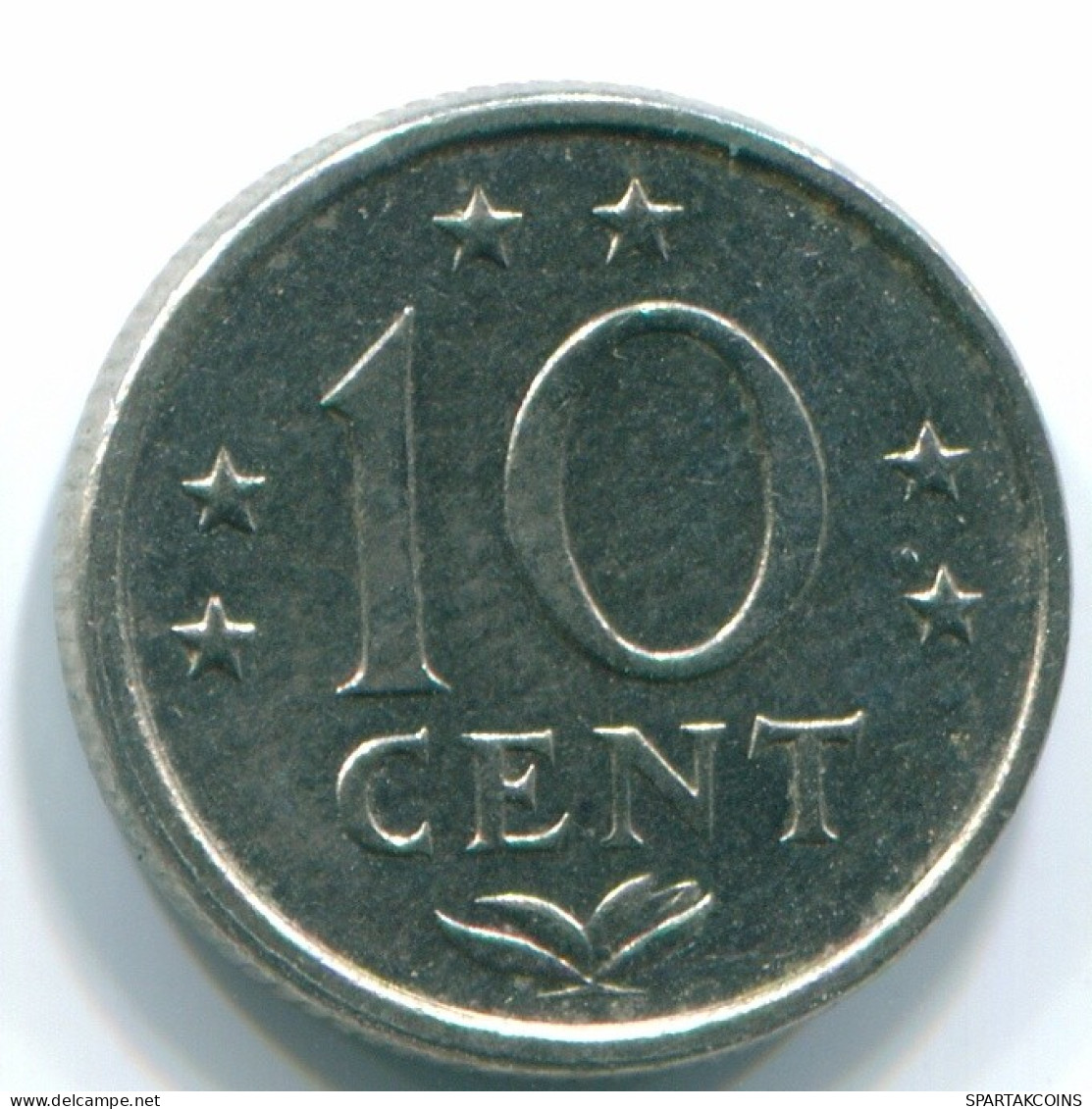 10 CENTS 1978 ANTILLAS NEERLANDESAS Nickel Colonial Moneda #S13554.E.A - Antillas Neerlandesas