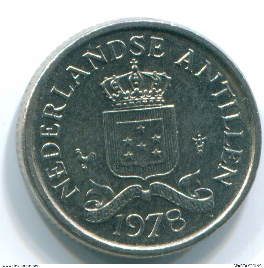 10 CENTS 1978 ANTILLAS NEERLANDESAS Nickel Colonial Moneda #S13554.E.A - Nederlandse Antillen