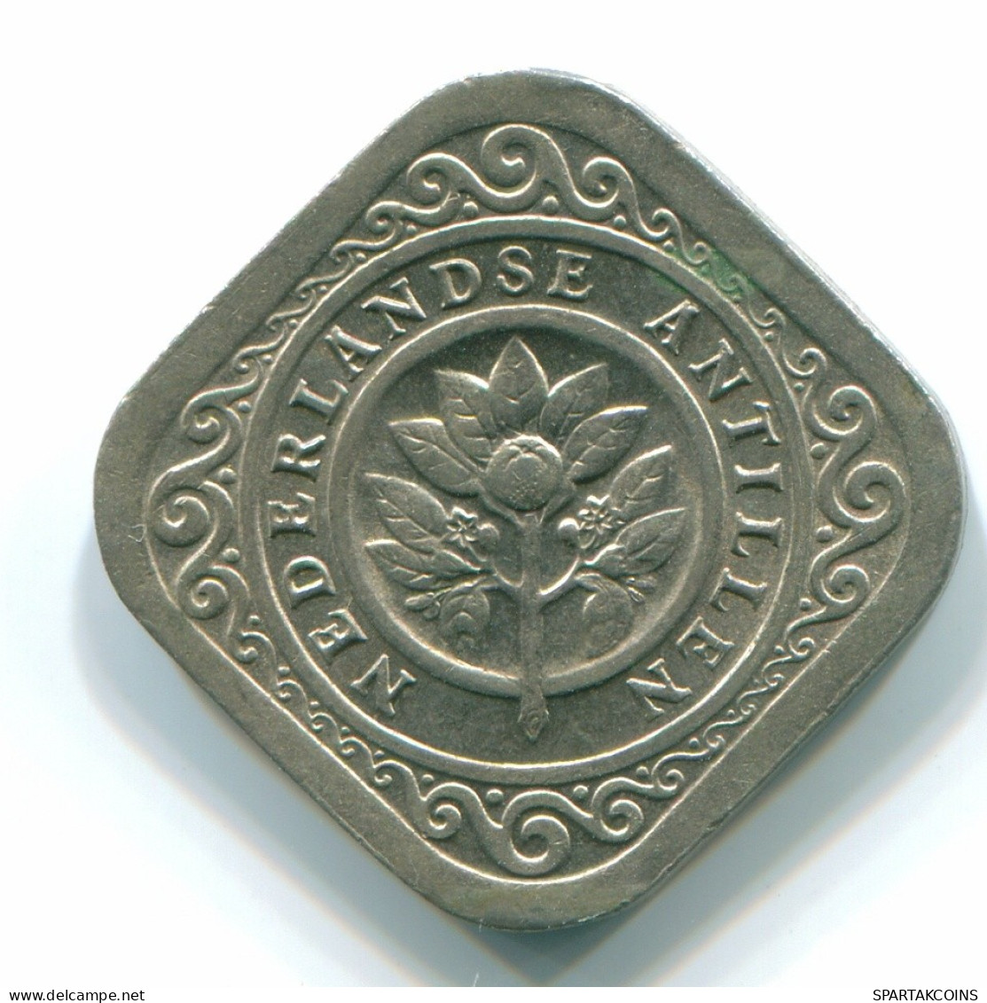 5 CENTS 1970 NIEDERLÄNDISCHE ANTILLEN Nickel Koloniale Münze #S12514.D.A - Nederlandse Antillen