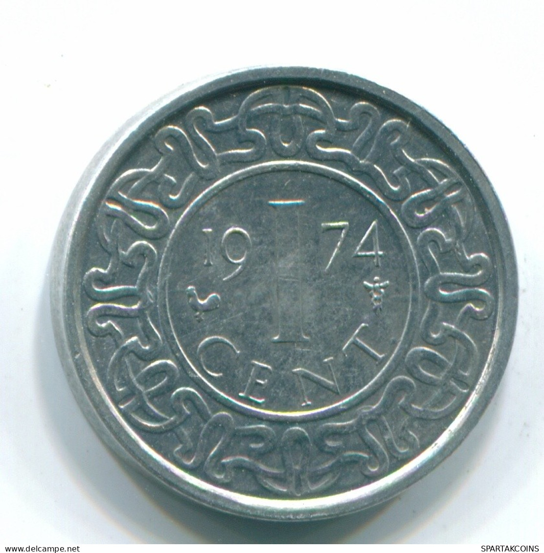 1 CENT 1974 SURINAME NEERLANDÉS NETHERLANDS Aluminium Colonial Moneda #S11384.E.A - Suriname 1975 - ...