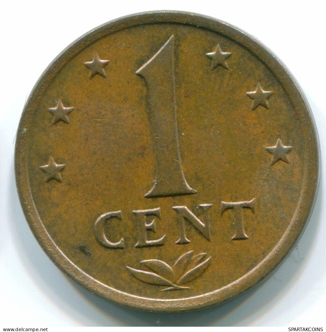 1 CENT 1974 ANTILLAS NEERLANDESAS Bronze Colonial Moneda #S10667.E.A - Antillas Neerlandesas