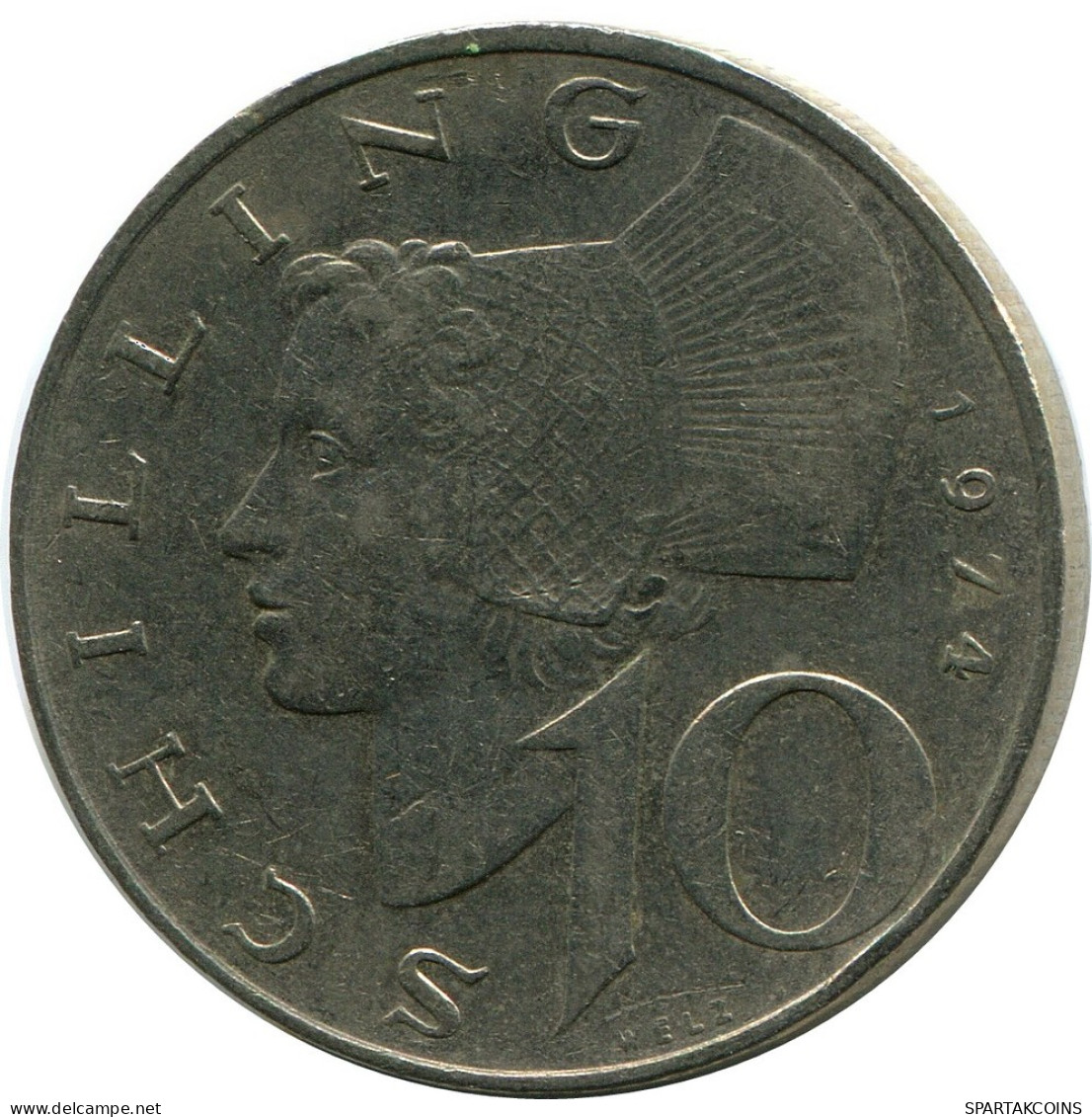 10 SCHILLING 1974 AUSTRIA Moneda #AZ551.E.A - Oostenrijk