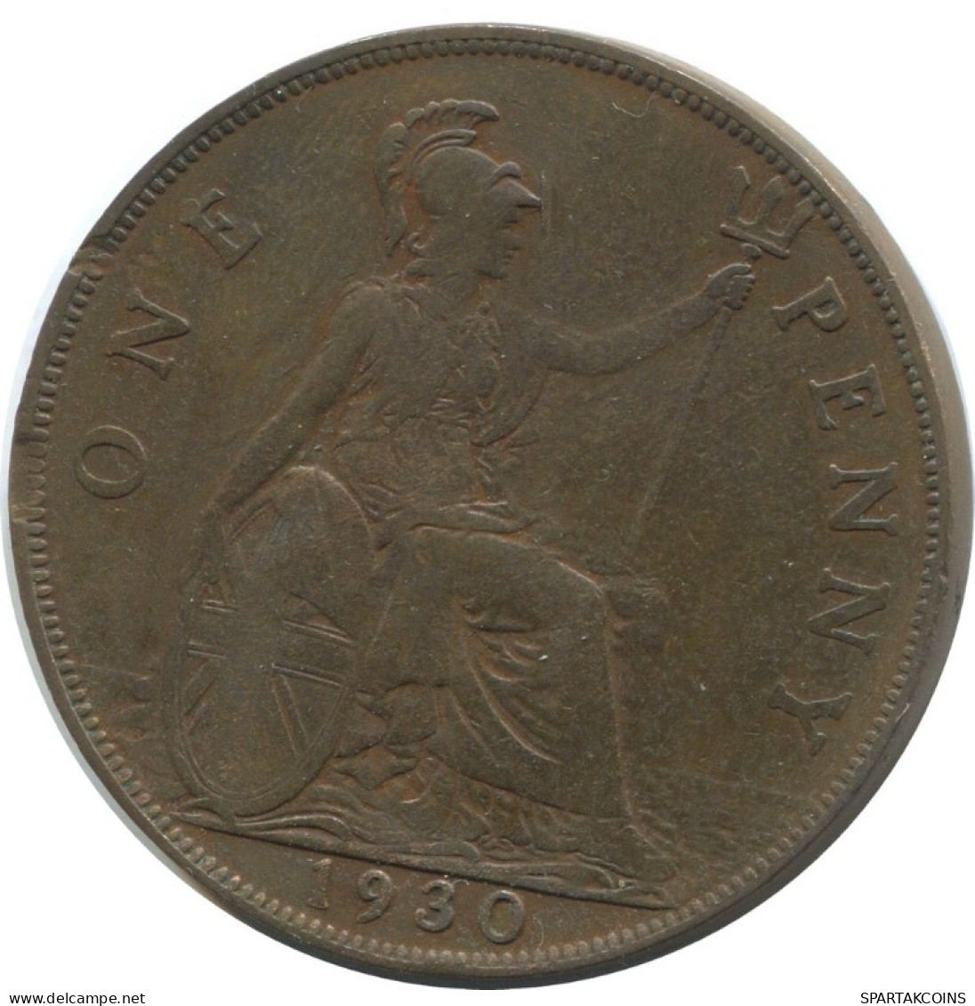 PENNY 1930 UK GBAN BRETAÑA GREAT BRITAIN Moneda #AG884.1.E.A - D. 1 Penny