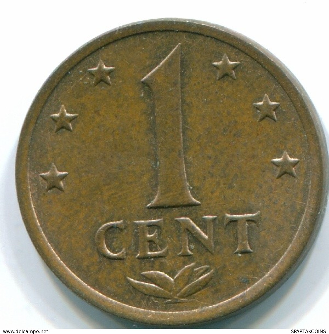 1 CENT 1971 NIEDERLÄNDISCHE ANTILLEN Bronze Koloniale Münze #S10620.D.A - Antillas Neerlandesas