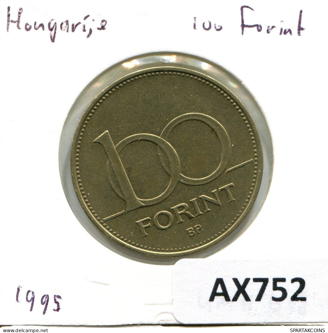 100 FORINT 1995 HUNGARY Coin #AX752.U.A - Hungary