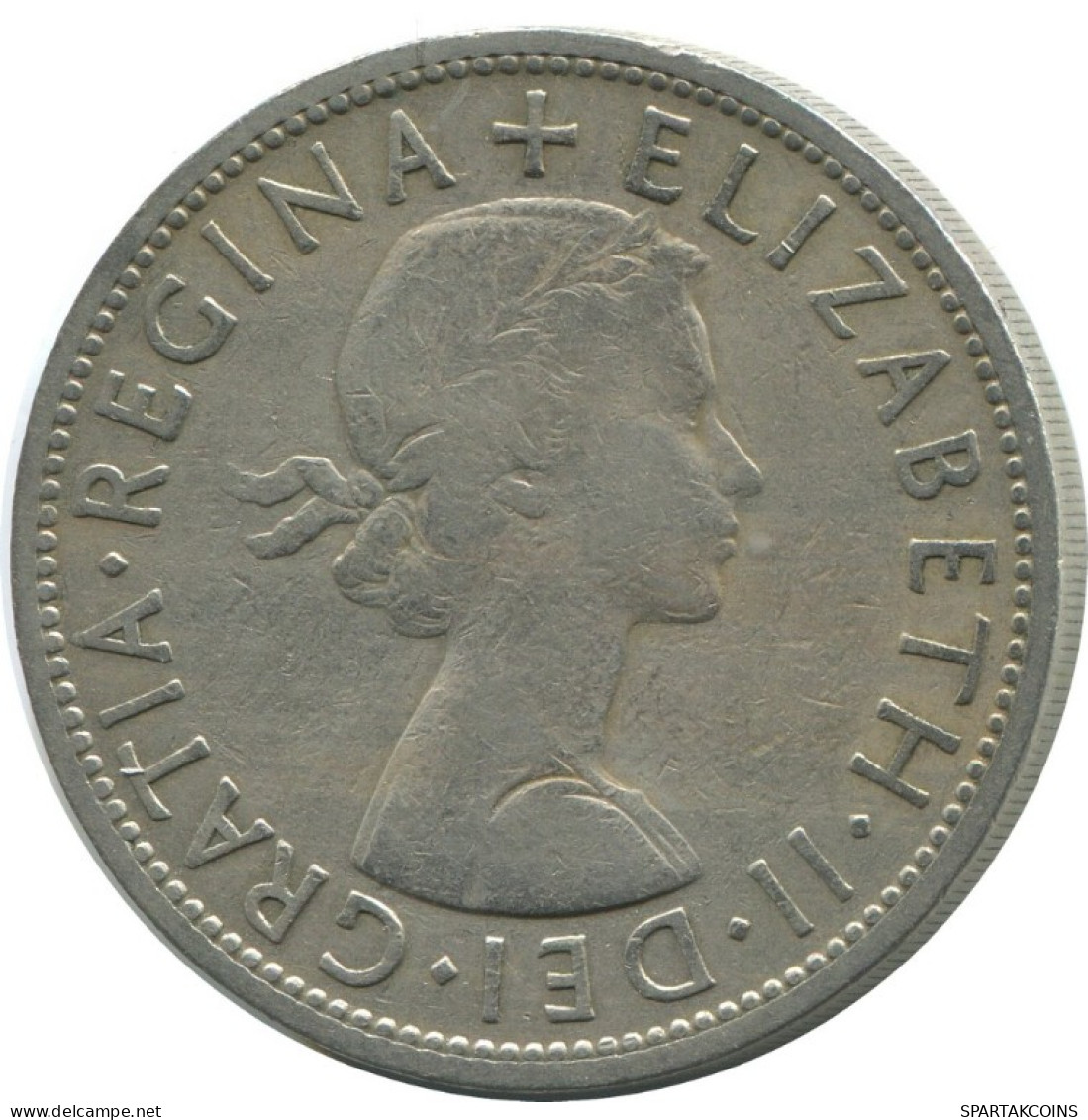 HALF CROWN 1956 UK GROßBRITANNIEN GREAT BRITAIN Münze #AH015.1.D.A - K. 1/2 Crown