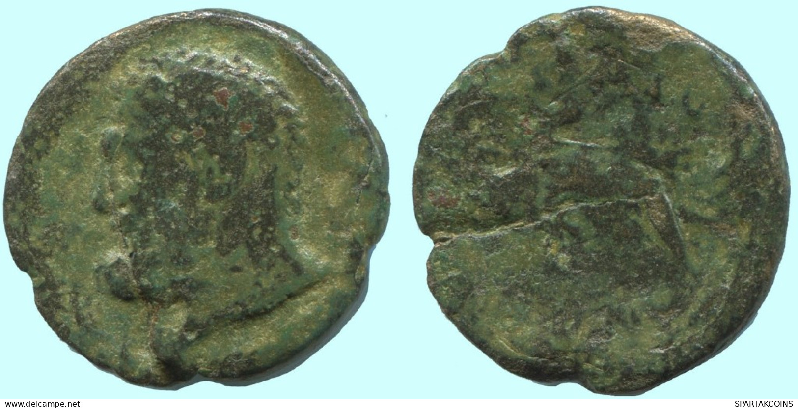 Auténtico ORIGINAL GRIEGO ANTIGUO Moneda 3.8g/20mm #AF873.12.E.A - Grecques