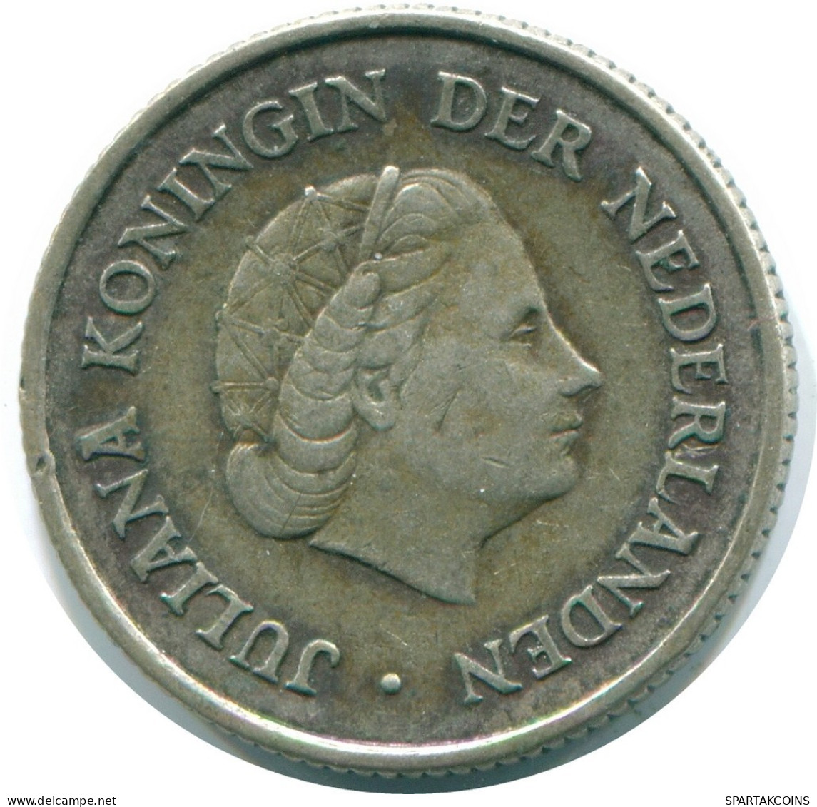 1/4 GULDEN 1962 NETHERLANDS ANTILLES SILVER Colonial Coin #NL11138.4.U.A - Nederlandse Antillen