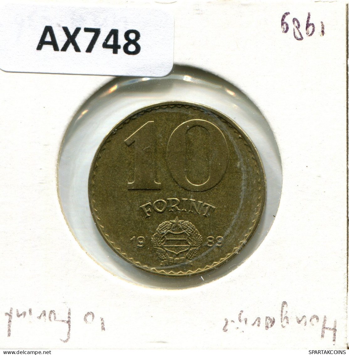 10 FORINT 1989 HUNGRÍA HUNGARY Moneda #AX748.E.A - Hungary