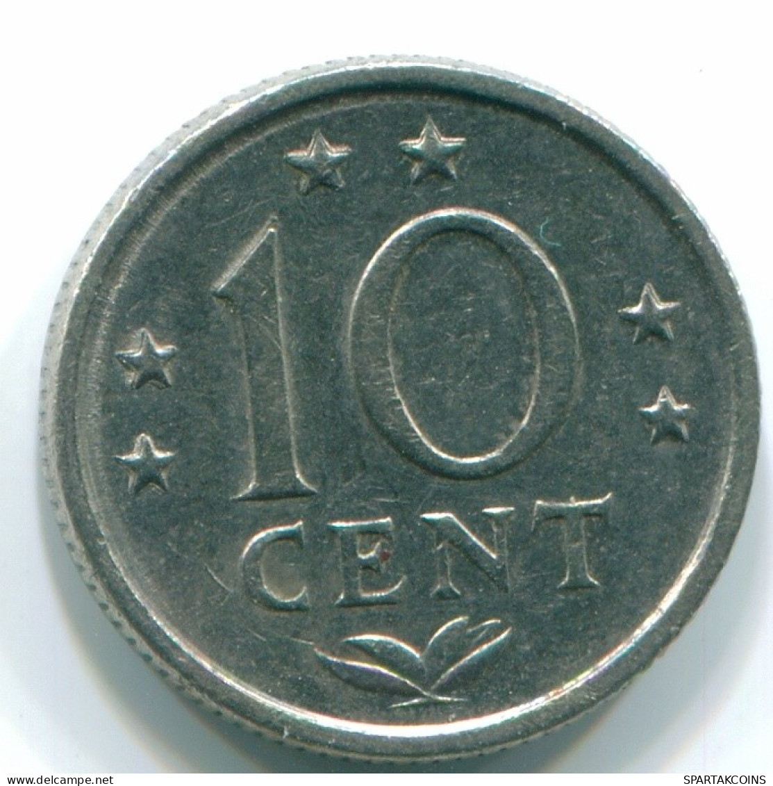 10 CENTS 1978 NIEDERLÄNDISCHE ANTILLEN Nickel Koloniale Münze #S13541.D.A - Niederländische Antillen