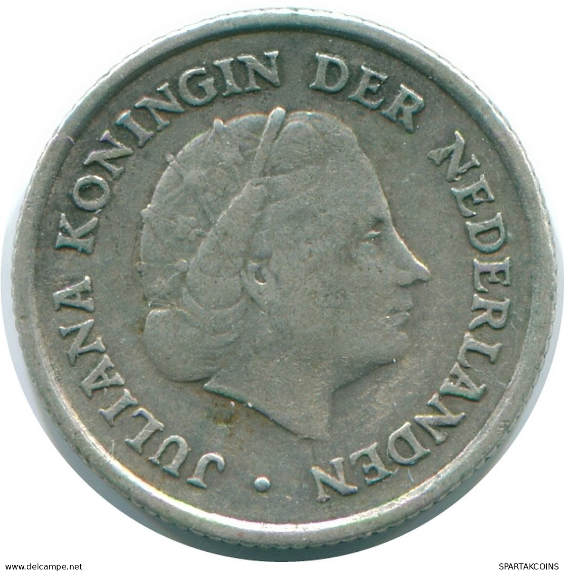 1/10 GULDEN 1963 NETHERLANDS ANTILLES SILVER Colonial Coin #NL12467.3.U.A - Niederländische Antillen