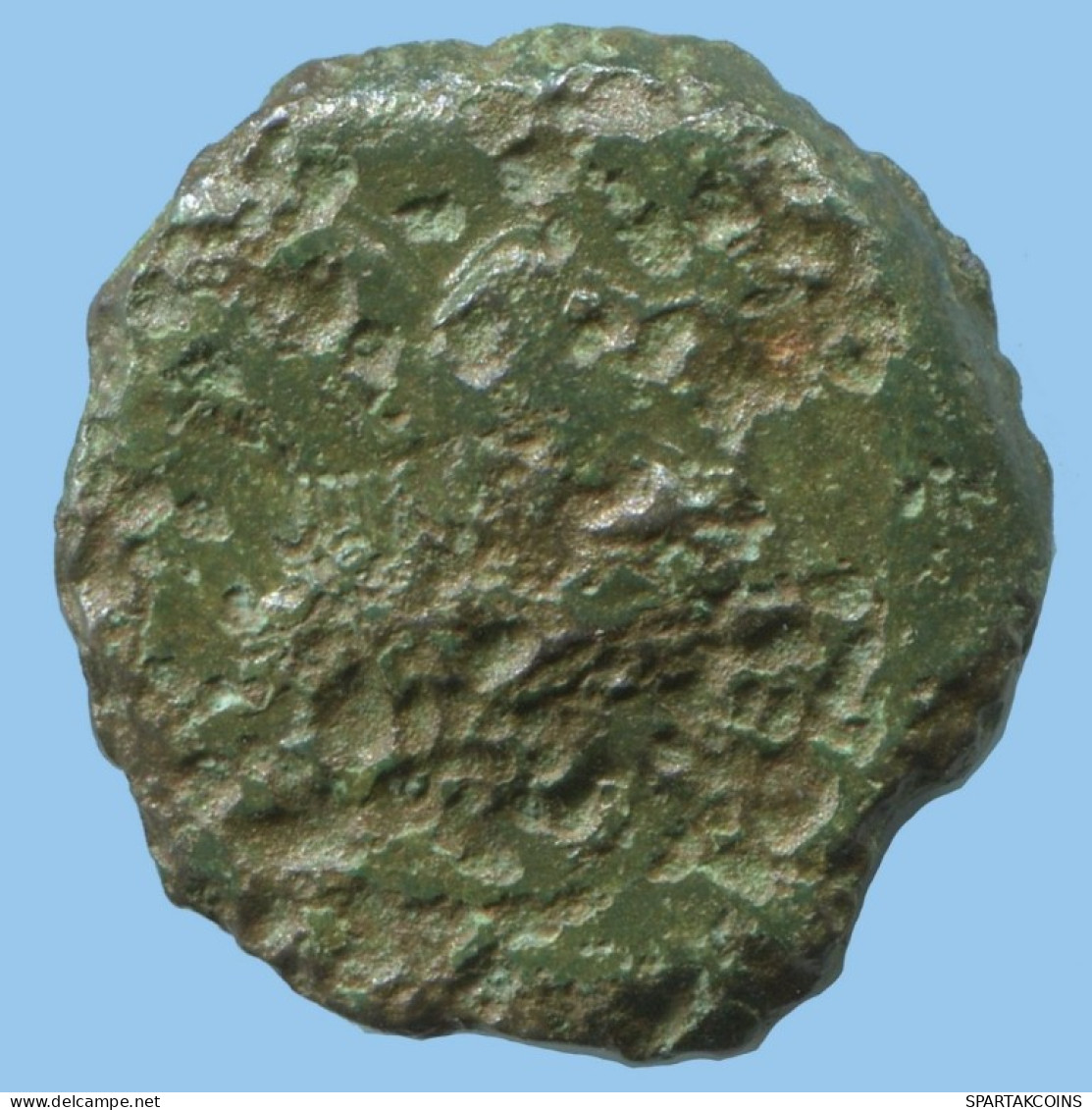 HORSE PALM AUTHENTIC ORIGINAL ANCIENT GREEK Coin 3.2g/18mm #AF884.12.U.A - Greche