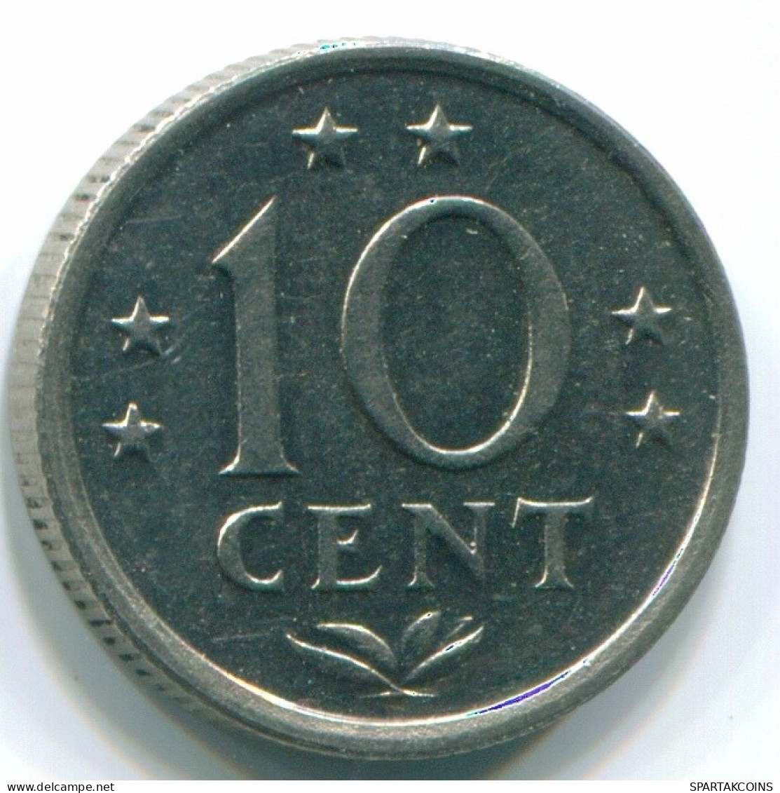 10 CENTS 1970 ANTILLAS NEERLANDESAS Nickel Colonial Moneda #S13347.E.A - Nederlandse Antillen