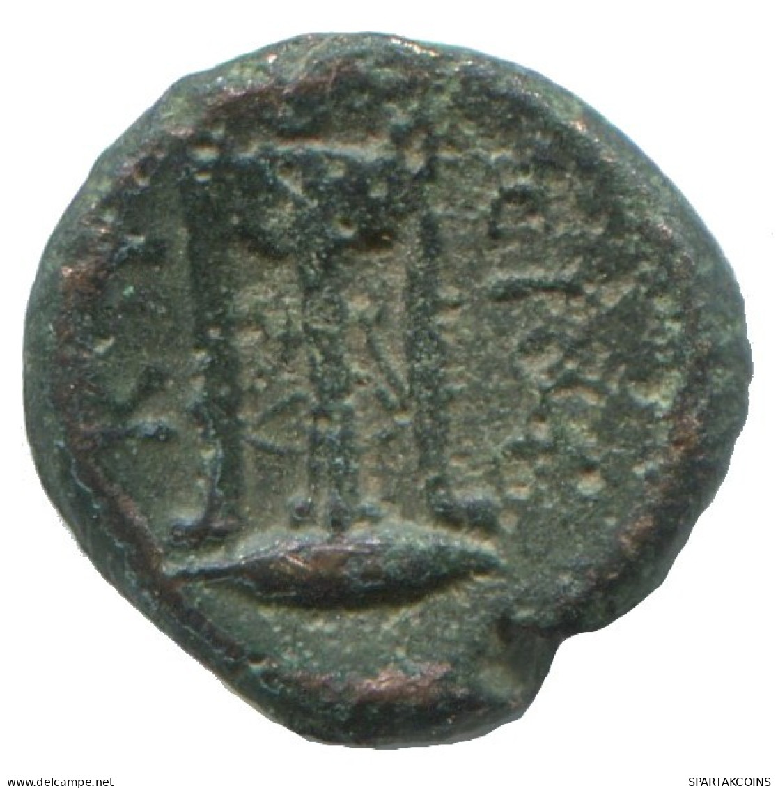 APOLLO TRIPOD GENUINE ANTIKE GRIECHISCHE Münze 1.3g/12mm #AA242.15.D.A - Greche