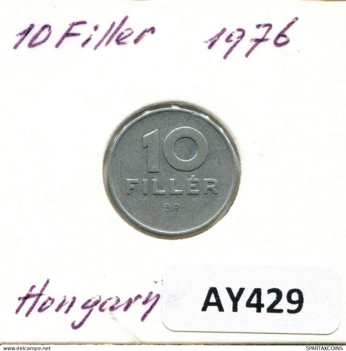 10 FILLER 1976 HUNGRÍA HUNGARY Moneda #AY429.E.A - Hongarije