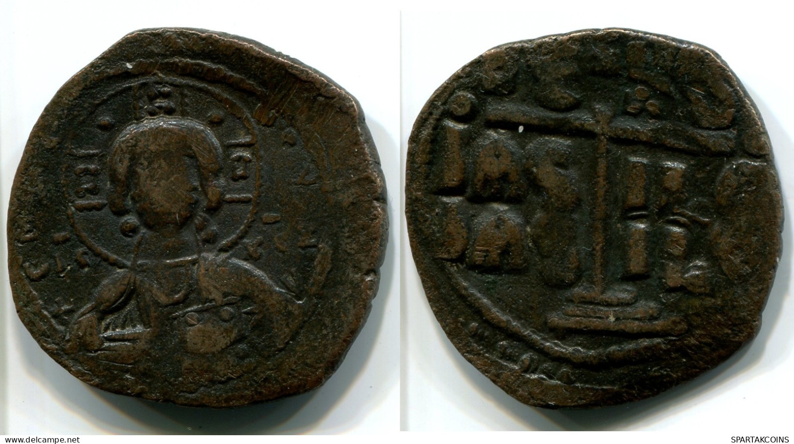 ROMANUS III 1028/34 AD ANONYMOUS FOLLIS CONSTANTINOPLE BYZANTIN #ANC12169.45.F.A - Bizantine